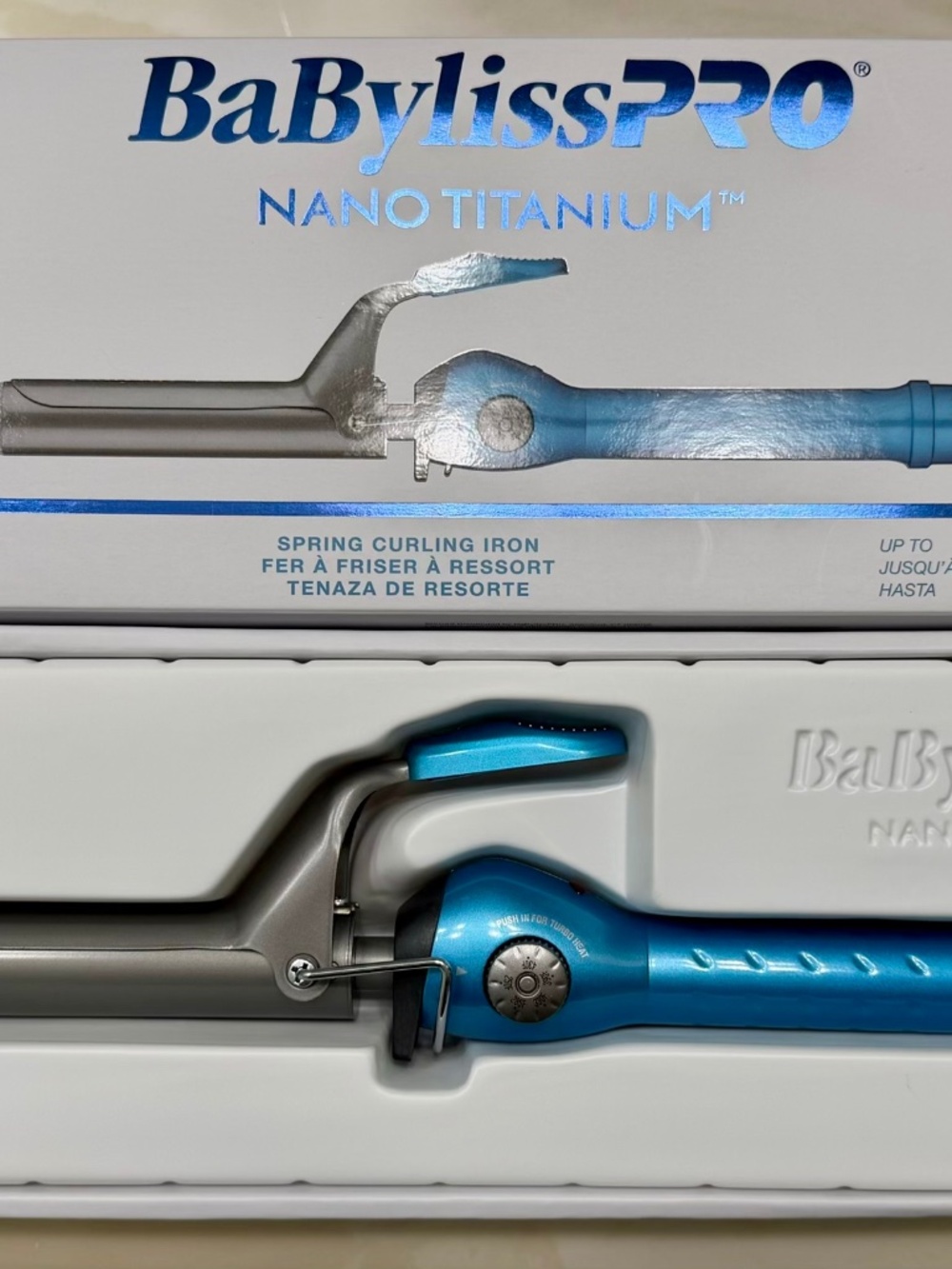 BaByliss PRO Nano Titanium 1” Spring Curling Iron